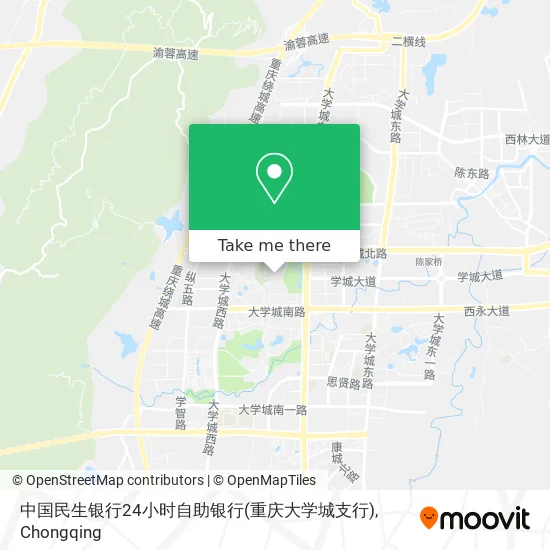 中国民生银行24小时自助银行(重庆大学城支行) map