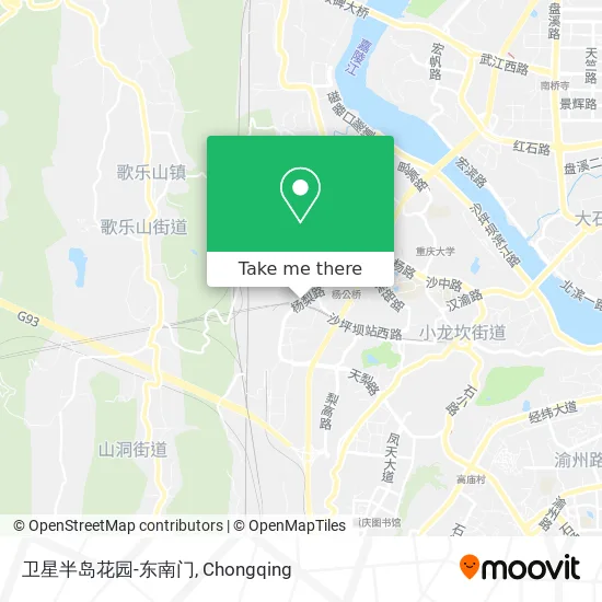 卫星半岛花园-东南门 map