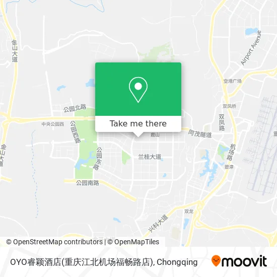 OYO睿颖酒店(重庆江北机场福畅路店) map