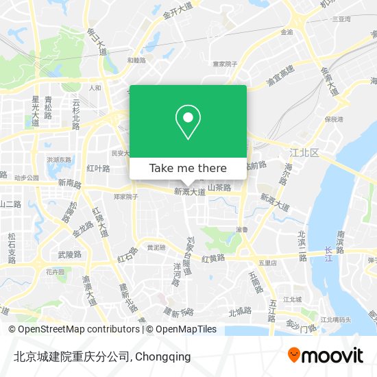 北京城建院重庆分公司 map