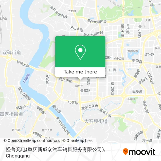 怪兽充电(重庆新威众汽车销售服务有限公司) map