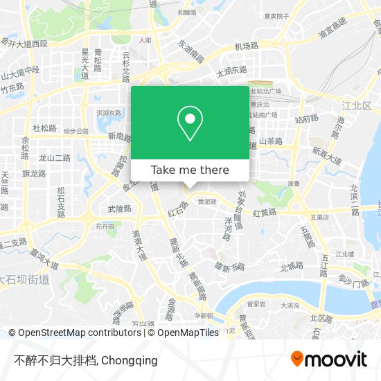 不醉不归大排档 map