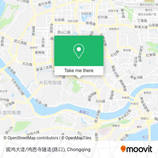 观鸿大道/鸿恩寺隧道(路口) map