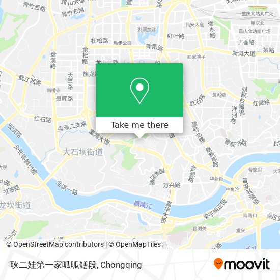 耿二娃第一家呱呱鳝段 map