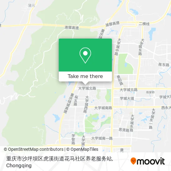 重庆市沙坪坝区虎溪街道花马社区养老服务站 map