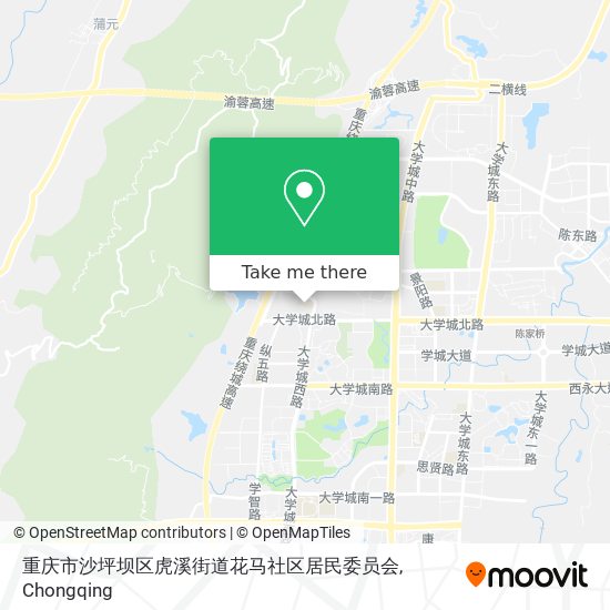 重庆市沙坪坝区虎溪街道花马社区居民委员会 map