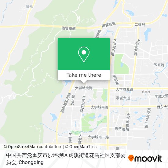 中国共产党重庆市沙坪坝区虎溪街道花马社区支部委员会 map