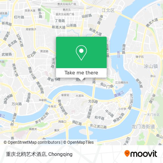 重庆北鸥艺术酒店 map