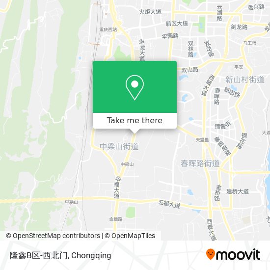 隆鑫B区-西北门 map