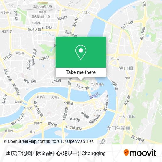 重庆江北嘴国际金融中心(建设中) map