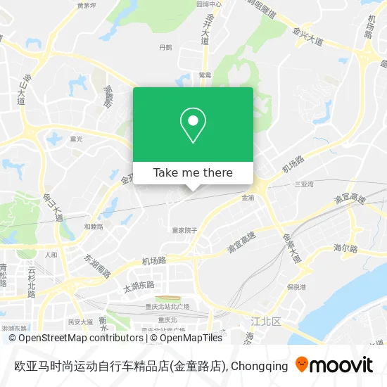 欧亚马时尚运动自行车精品店(金童路店) map