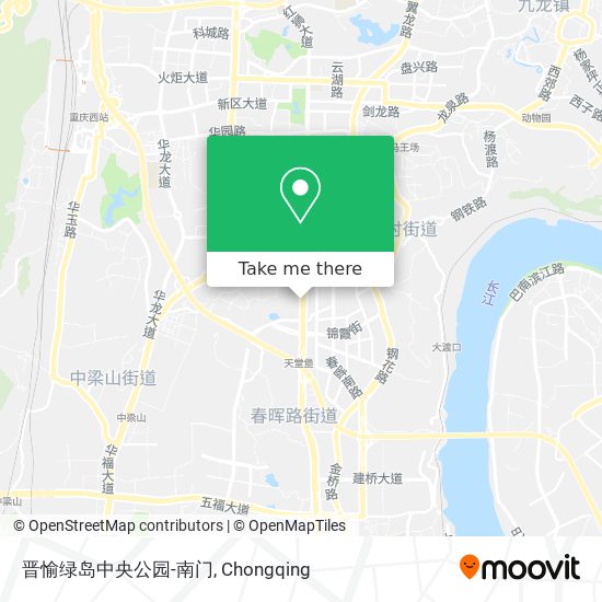 晋愉绿岛中央公园-南门 map