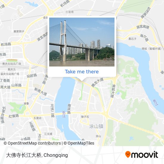 大佛寺长江大桥 map