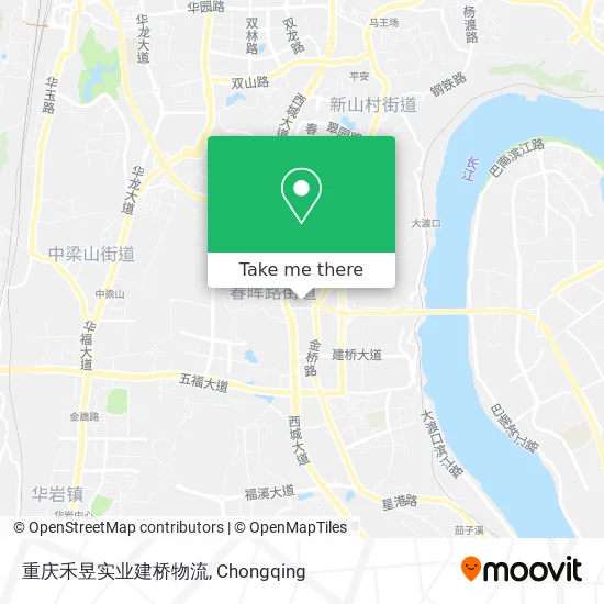 重庆禾昱实业建桥物流 map