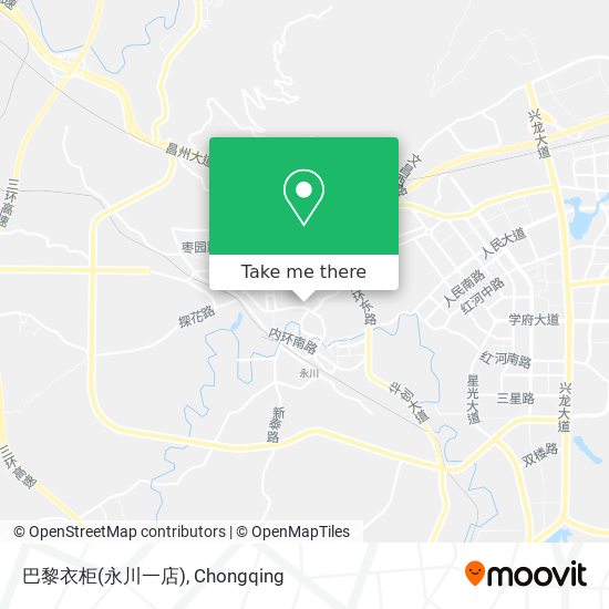 巴黎衣柜(永川一店) map
