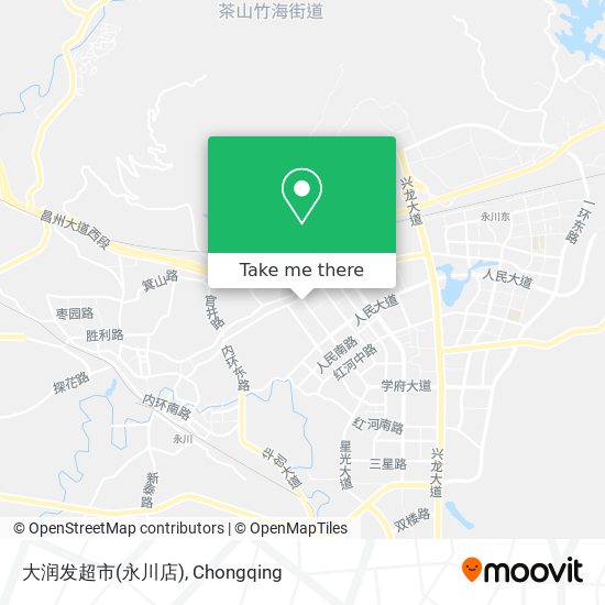大润发超市(永川店) map