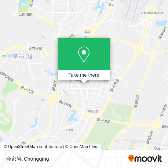 龚家岩 map