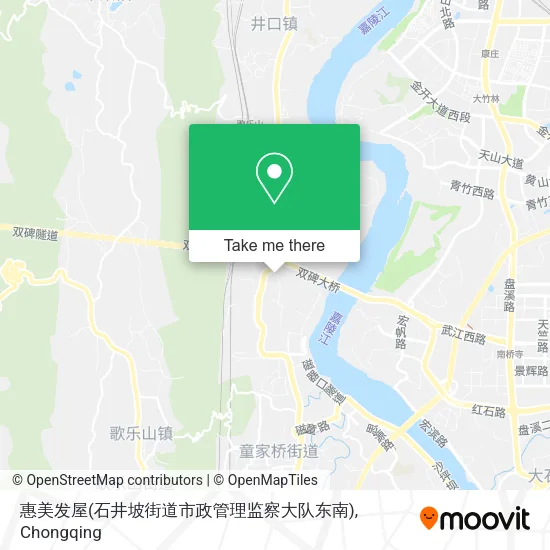 惠美发屋(石井坡街道市政管理监察大队东南) map