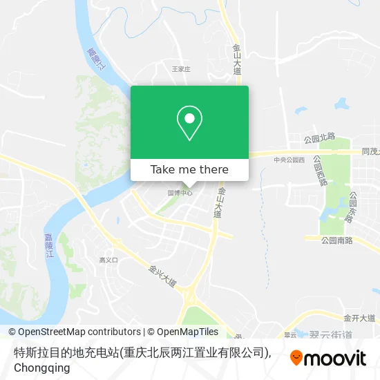 特斯拉目的地充电站(重庆北辰两江置业有限公司) map