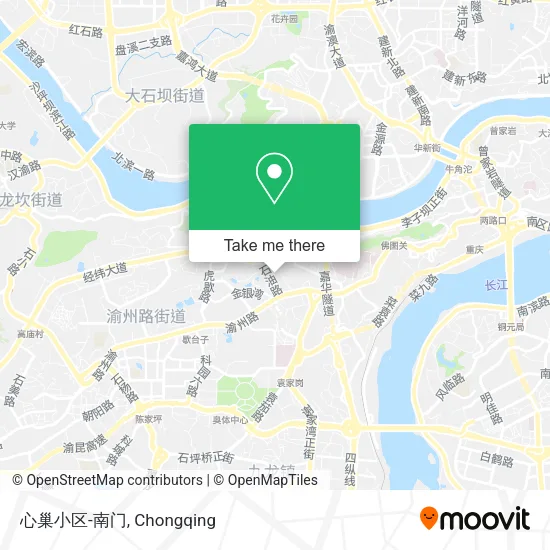 心巢小区-南门 map