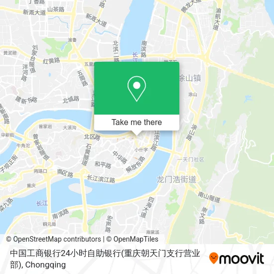 中国工商银行24小时自助银行(重庆朝天门支行营业部) map
