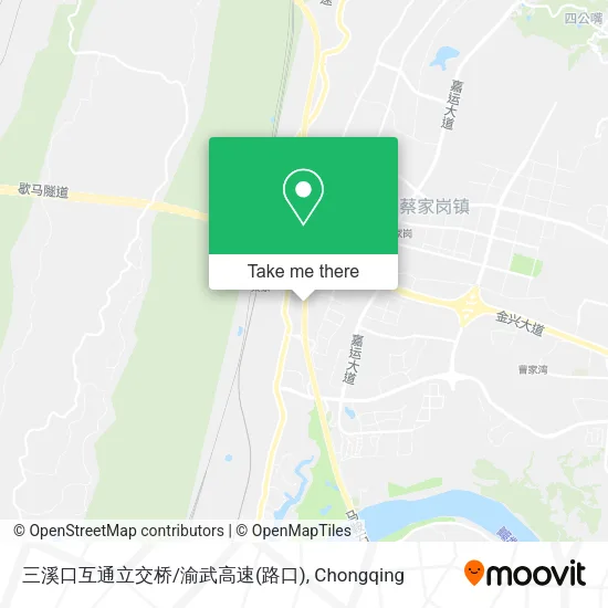 三溪口互通立交桥/渝武高速(路口) map