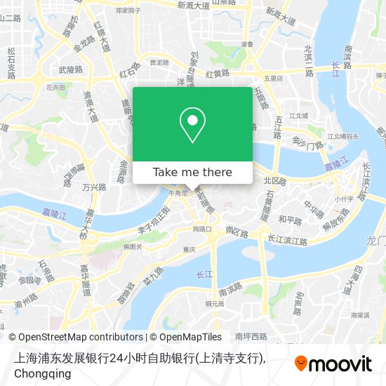 上海浦东发展银行24小时自助银行(上清寺支行) map