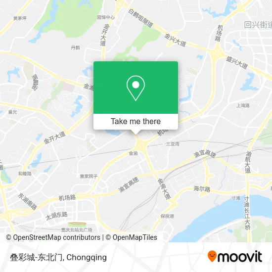 叠彩城-东北门 map