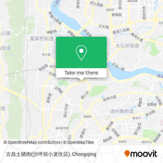 古昌土猪肉(沙坪坝小龙坎店) map
