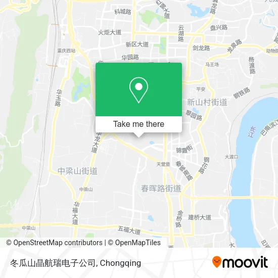 冬瓜山晶航瑞电子公司 map