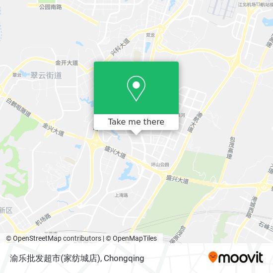 渝乐批发超市(家纺城店) map