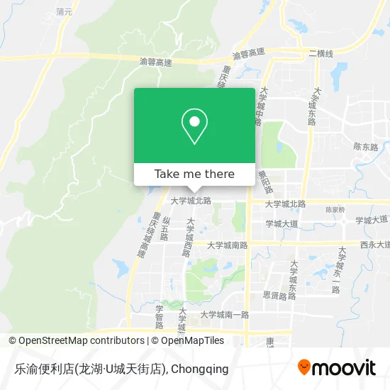 乐渝便利店(龙湖·U城天街店) map