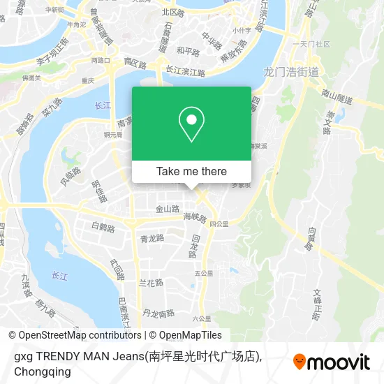 gxg TRENDY MAN Jeans(南坪星光时代广场店) map