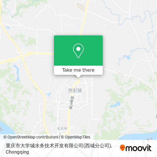 重庆市大学城水务技术开发有限公司(西城分公司) map