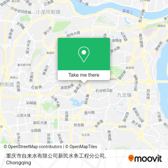 重庆市自来水有限公司新民水务工程分公司 map