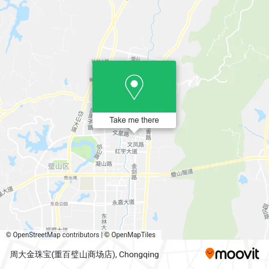 周大金珠宝(重百璧山商场店) map