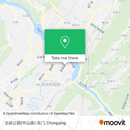 北碚公园(中山路)-东门 map