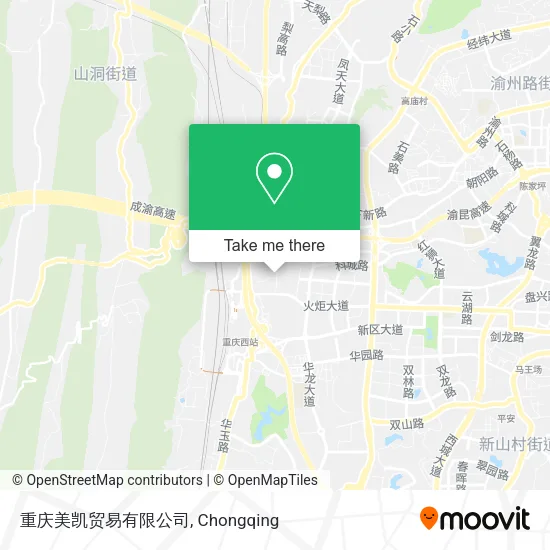 重庆美凯贸易有限公司 map