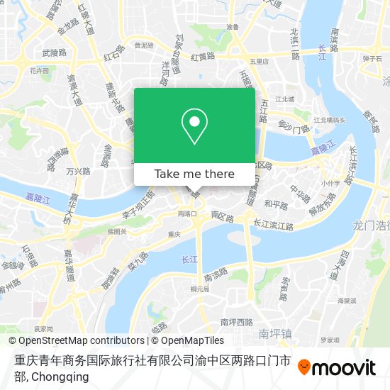 重庆青年商务国际旅行社有限公司渝中区两路口门市部 map