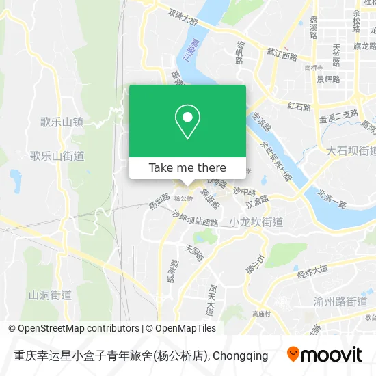 重庆幸运星小盒子青年旅舍(杨公桥店) map