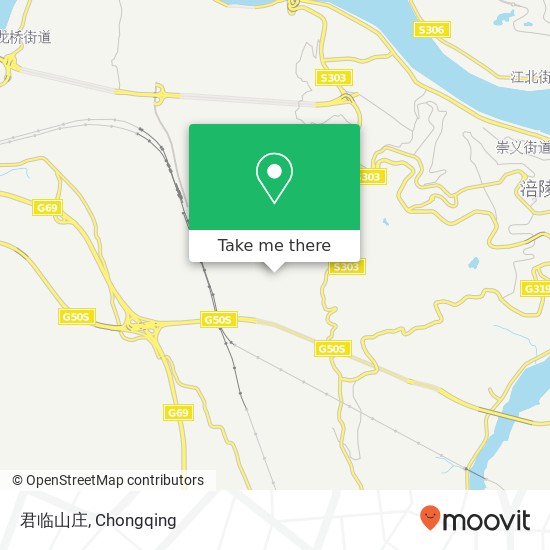 君临山庄 map