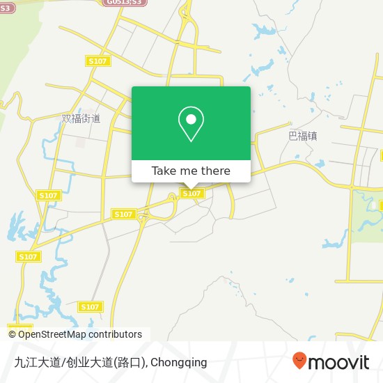 九江大道/创业大道(路口) map