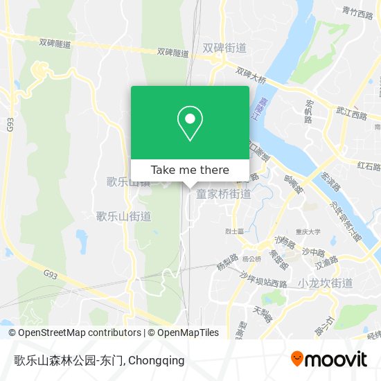 歌乐山森林公园-东门 map