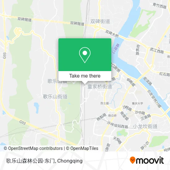 歌乐山森林公园-东门 map