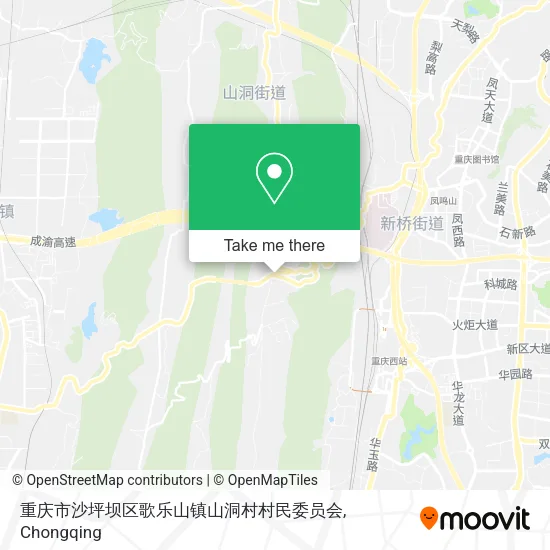 重庆市沙坪坝区歌乐山镇山洞村村民委员会 map
