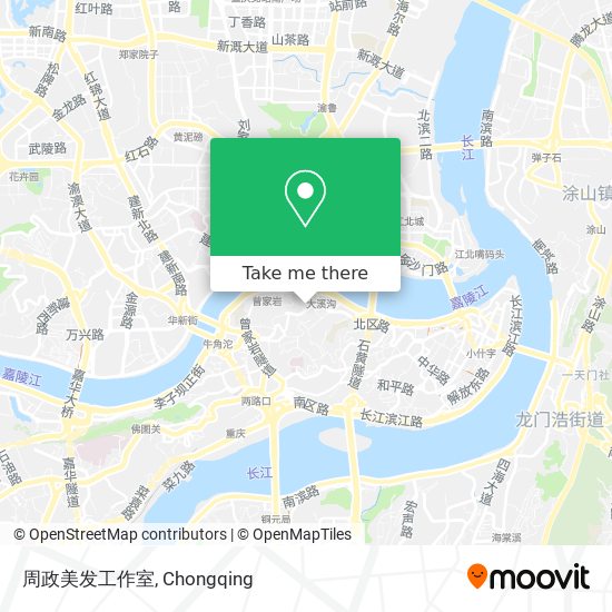 周政美发工作室 map