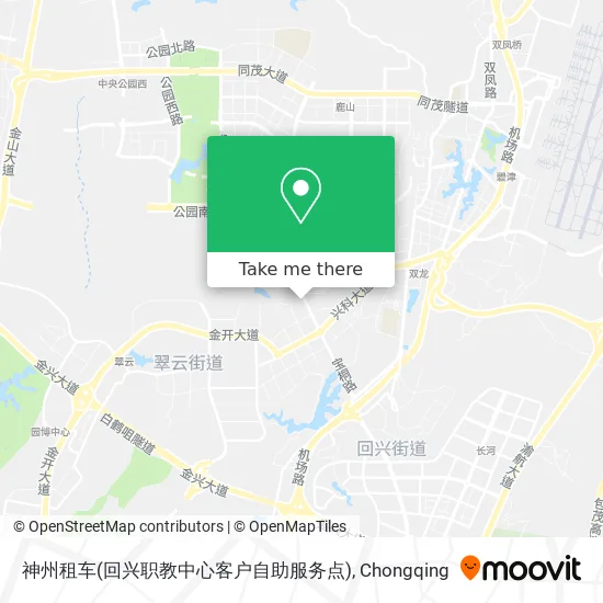 神州租车(回兴职教中心客户自助服务点) map