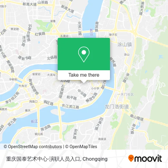 重庆国泰艺术中心-演职人员入口 map