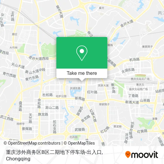 重庆涉外商务区B区二期地下停车场-出入口 map
