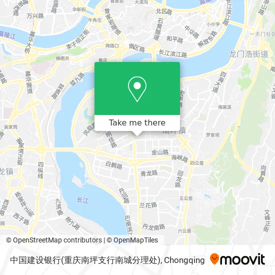 中国建设银行(重庆南坪支行南城分理处) map